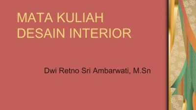 Judul karya ilmiah trntang desain interior