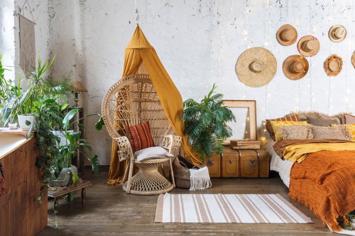 Konsep desain interior bohemian